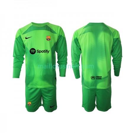 Maillot de Foot FC Barcelone Gardien Domicile 2022-23 Manches Longues - Enfant